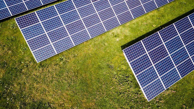 Team working together on a solar installation
